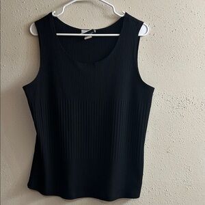 Fashion Bug Black Ribbed Tank Top